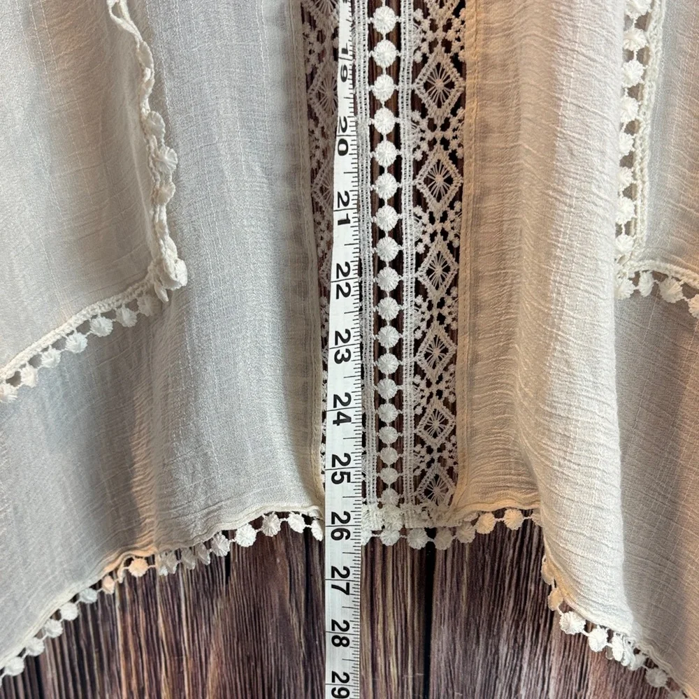 Steve Madden Cream Lace Kimono - Picture 13 of 15